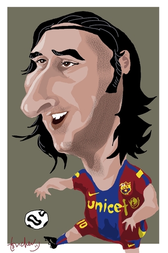 Cartoon: Leo Messi (medium) by Bravemaina tagged leo,messi,argentine,barcelona,soccer,football