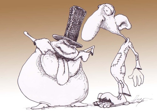 Cartoon: poor and rich (medium) by Hugo_Nemet tagged poor