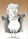 Cartoon: Donald and the wall (small) by Hugo_Nemet tagged donald,trump