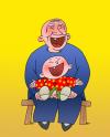 Cartoon: Happy (small) by yl628 tagged elderly,child,happy