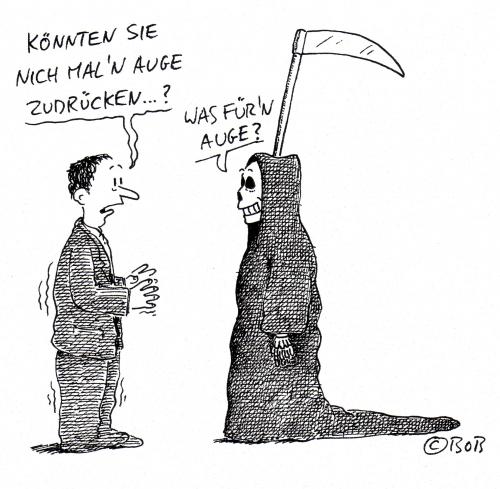 Auge zudrücken