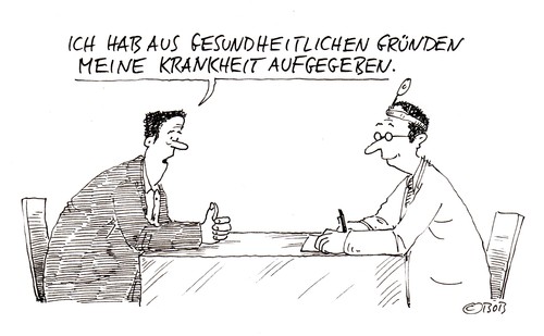 Cartoon: Echt? (medium) by Christian BOB Born tagged gesundheit,krankheit,leben,hypochonder,hausarzt,sprechstunde,gesundheit,krankheit,leben,hypochonder,hausarzt,sprechstunde,arzt,ärzte,patient,praxis,krank