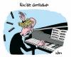 Cartoon: Racist Composer (small) by Kim Duchateau tagged racism,composer,music,