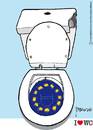 Cartoon: Europa (small) by marcosymolduras tagged europe greece crisis wc bowl shit