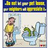 Cartoon: Pets (small) by marcosymolduras tagged bowl wc toilet pets neighbors