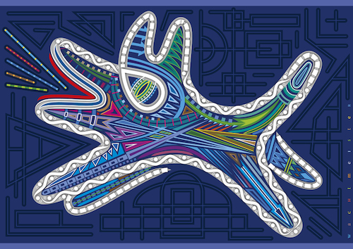 Cartoon: Barking Doggy (medium) by constable tagged tiere,hunde,dogs,farben,fell