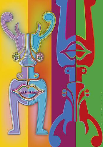 Cartoon: DeerMans Gym (medium) by constable tagged animals,deers,figures,fun,humor,colors