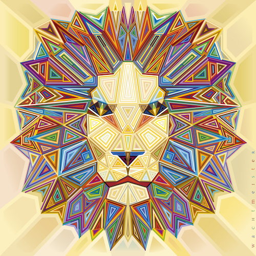 Cartoon: Lion Head (medium) by constable tagged lions,lion,head,colors,animals,fantasy