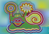 Cartoon: Bunte Schnecke mit Haus (small) by constable tagged schnecke,tier,humor,linien,bunt,funtasie