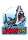 Cartoon: the jaws lunch sticker (small) by elle62 tagged jaws sharks bruce sticker