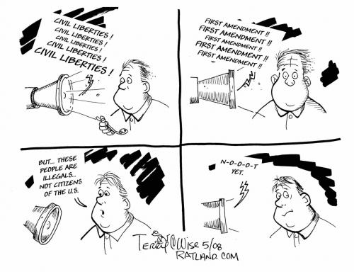Cartoon: Civil Liberties (medium) by terry tagged civil,liberties