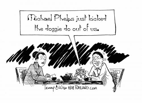 Cartoon: Michael Phelps (medium) by terry tagged olympics,phelps