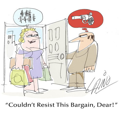 Cartoon: Good Sale (medium) by LAINO tagged sale,shopping