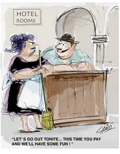 Cartoon: Hotel Rooms (medium) by LAINO tagged hotel,rooms