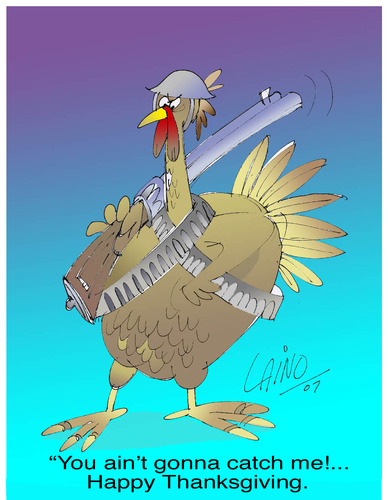Cartoon: Thanksgiving (medium) by LAINO tagged thanksgiving,turkey