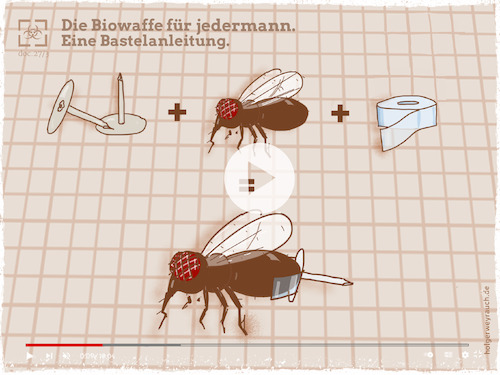 Cartoon: Bastelanleitung Biowaffe (medium) by hollers tagged biowaffe,russland,ukraine,unterstellung,kriegfliege,heftzwecke,tesafilm,biowaffe,russland,ukraine,unterstellung,kriegfliege,heftzwecke,tesafilm