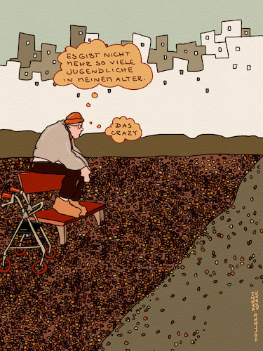 Cartoon: Crazy (medium) by hollers tagged crazy,jugend,jugendlich,alter,jugendwort,altern,rollator,bank,crazy,jugend,jugendlich,alter,jugendwort,altern,rollator,bank