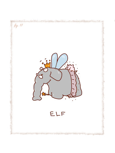 Cartoon: Elf (medium) by hollers tagged math,2022,elf,elefant,minimal,cartoon,math2022,math,2022,elf,elefant,minimal,cartoon