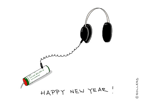 Cartoon: happy new year (medium) by hollers tagged china,böllerfrei,taiwan,china,böllerfrei,taiwan