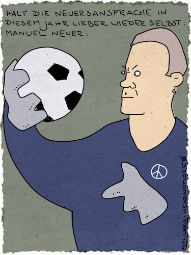 Cartoon: Neuersansprache (medium) by hollers tagged manuel,neuer,neujahrsansprache,hamlet,tobeornottobe,sein,oder,nichtsein,fußball,schädel,silvester,manuel,neuer,neujahrsansprache,hamlet,tobeornottobe,sein,oder,nichtsein,fußball,schädel,silvester