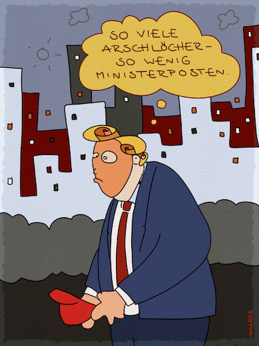 Cartoon: Posten oder Pfosten (medium) by hollers tagged trump,kabinett,minister,ministerium,demokratie,usa,trump,kabinett,minister,ministerium,demokratie,usa