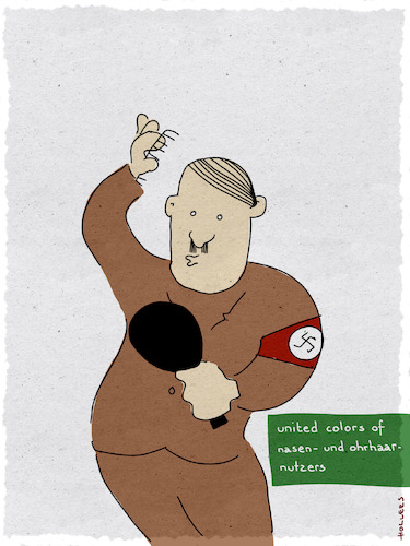 Cartoon: Schockwerbung (medium) by hollers tagged oliviero,toscani,nasenhaare,ohrhaare,hitler,ekel,schockwerbung,benetton,nazi,demokratie,afd,oliviero,toscani,nasenhaare,ohrhaare,hitler,ekel,schockwerbung,benetton,nazi,demokratie,afd