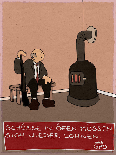 Cartoon: Schüsse (medium) by hollers tagged scholz,spd,schuss,ofen,kanzler,kanzlerkandidatur,wahlen,koalition,scheitern,scholz,spd,schuss,ofen,kanzler,kanzlerkandidatur,wahlen,koalition,scheitern