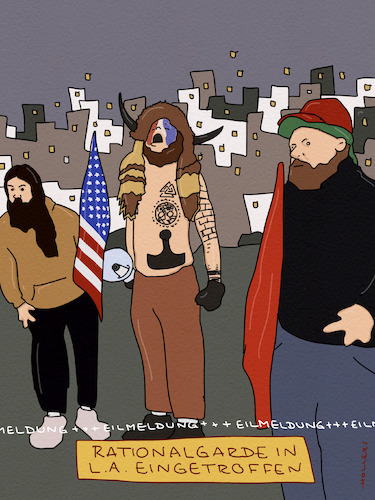 Cartoon: Ultima ratio (medium) by hollers tagged los,angeles,nationalgarde,rational,ratio,trump,verstand,aufstand,capitolsturm,demonstranten,abschiebungen,ice,republikaner,demokraten,los,angeles,nationalgarde,rational,ratio,trump,verstand,aufstand,capitolsturm,demonstranten,abschiebungen,ice,republikaner,demokraten