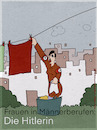 Cartoon: Frauen in Männerberufen (small) by hollers tagged frauen,männerberufe,hitler,rechtsradikal,nazi,uniform,gendern,rollen,wäsche,aufhängen,hausfrau