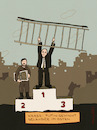 Cartoon: Geländergewinner (small) by hollers tagged putin,russland,ukraine,krieg,geländegewinne,gewinnen,treppchen,podest,berichterstattung,geländer