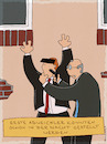 Cartoon: Gestellt (small) by hollers tagged abweichler,kanzlerwahl,merz,stellen,überführen