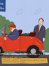Cartoon: Hohenzollern (small) by hollers tagged trump,zoll,china,aussetzen,autobahn,hohenzollern,urlaub,auto