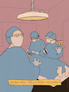 Cartoon: Nebenbei (small) by hollers tagged nebenjob,kellnern,ärzte,op,medizin,notstand,gastronomie,qualifikation