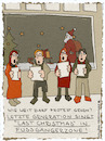 Cartoon: Protest song (small) by hollers tagged letzte generation protest last christmas grenzen singen fussgängerzone belästigung musik klima klimaaktivisten