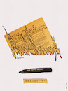 Cartoon: We the people (small) by hollers tagged brandstift,brandstifter,trump,eskalation,los,angeles,stift,dekrete,wethepeople,amerikanische,verfassung,unterschrift,demokratie,faschismus