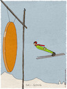 Cartoon: Wintersport (small) by hollers tagged chi,gong,ski,wintersport,skifliegen,schanze