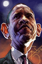 Cartoon: Friend or Foe (small) by salnavarro tagged barack obama digital caricature fingerpainted