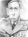 Cartoon: general Petraeus (small) by salnavarro tagged caricature pencil politics us military