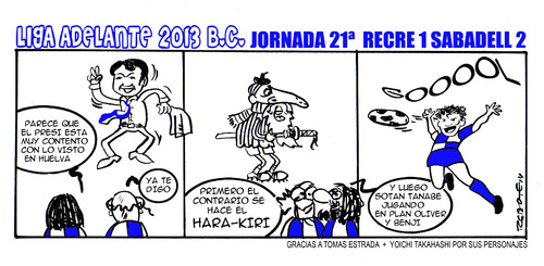 Cartoon: Division Maldita 21 (medium) by rebotemartinez tagged liga,adelante,sabadell