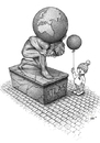 Cartoon: Atlas (small) by Stan Groenland tagged cartoon,environmental,human,nature,mythology,children,politics,welfare,sculptures
