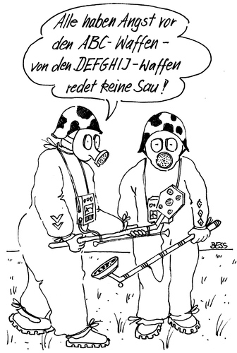 Cartoon: ohne Titel (medium) by besscartoon tagged krieg,gewalt,waffen,soldaten,armee,bundeswehr,bess,besscartoon