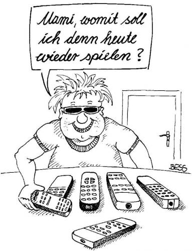 Cartoon: Qual der Wahl (medium) by besscartoon tagged kind,spielen,spielsucht,technik,bess,besscartoon