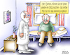 Cartoon: ärztliche Kunst (small) by besscartoon tagged arzt,doktor,patient,medizin,ekg,wohlbefinden,bess,besscartoon