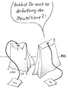 Cartoon: Beuteltiere (small) by besscartoon tagged essen trinken tee teebeutel beuteltier bess besscartoon