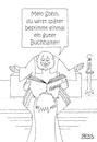 Cartoon: Buchhalter (small) by besscartoon tagged religion,pfarrer,priester,messdiener,evangelium,christentum,kirche,katholisch,buchhalter,bess,besscartoon
