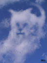 Cartoon: cloud face 25 (small) by besscartoon tagged wolken,himmel,katze,cloud,face,bess,besscartoon