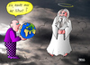 Cartoon: Es wird Zeit! (small) by besscartoon tagged gott,himmel,wolke,erde,umweltzerstörung,bess,besscartoon