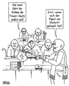Cartoon: Frauen-Quote (small) by besscartoon tagged kirche,religion,pfarrer,katholisch,vatikan,papst,ehebett,gleichberechtigung,emanzipation,rom,frauenquote,bess,besscartoon