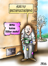 Cartoon: Geschäftsschädigung (small) by besscartoon tagged mann,500,euro,scheine,abschaffung,banknote,geldschein,geld,bettler,betteln,bess,besscartoon