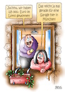 Cartoon: Glück gehabt (small) by besscartoon tagged paar,ehe,beziehung,immobilien,münchen,lotto,euro,lottogewinn,garage,glück,geld,preiswucher,bess,besscartoon